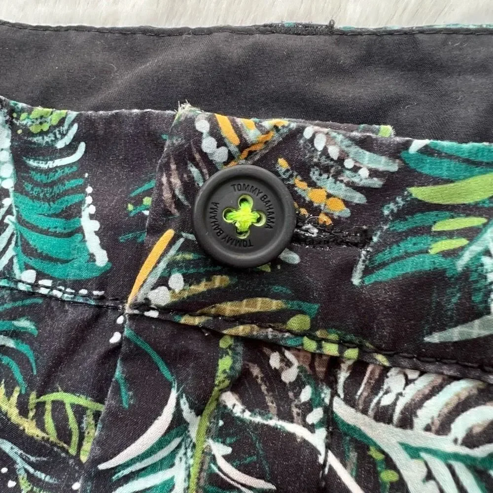 Tommy Bahama Swim Trunks Island Active Palm Tree Tropical Print Men’s size XL